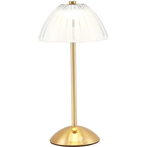 Lampe de table tactile LED, alimentée par piles, pour une utilisation au chevet du lit, au bureau, au salon ou en décoration.-AquaForge