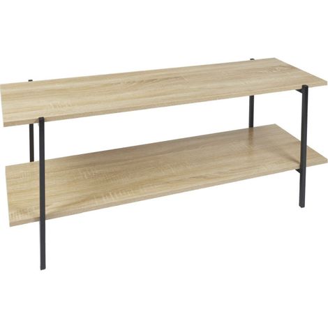 Meuble TV Design "Loka" 115cm Naturel (1/4)