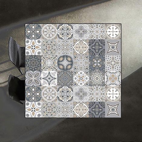 24 autocollants muraux pour carrelage - Autocollants pour carrelage auto-adhésifs pour la décoration de la cuisine, du salon, de la salle de bain et de la maison (15 15 cm) (1/5)