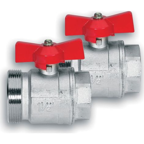 Kermi x-net Einzel-Kugelhahn 2" Außengewinde x 1 1/2" Innengewinde (1/2)
