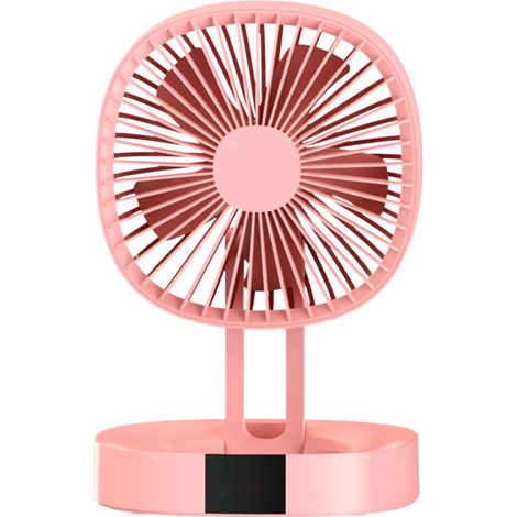 Mini ventilador plegable recargable por USB, ventilador de escritorio portátil de 3 velocidades, se puede montar en la pared, ideal para estudiantes, residencias estudiantiles, el hogar, campamentos y