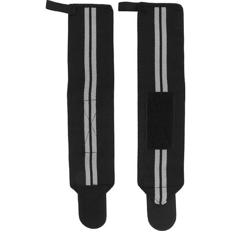 Bandages de Poignet Professionnels pour Musculation - Support Gris Fitness (1/5)