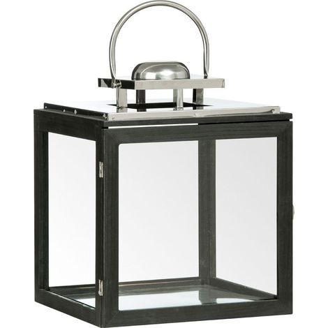 Premier Housewares Regents Park Large Stainless Steel Lantern (1/2)