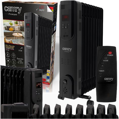 Camry CR 7810 Radiateur électrique à huile noir 2000W (1/5)