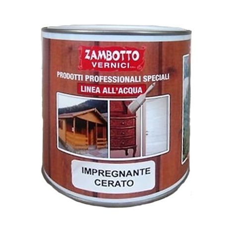 Impregnante all'acqua per legno 0,75 lt cerato tortora pastello