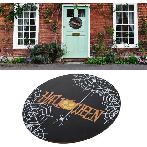 Décorations d'intérieur pour Halloween, panneaux suspendus, décorations de porte, panneaux de bienvenue araignée, version noire (1/5)