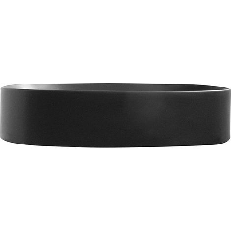 Lavabo ovale nero satinato – Serie Cover