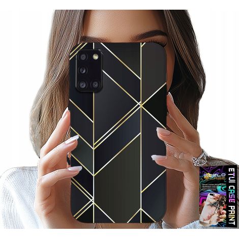 Custodia per Samsung Galaxy A31 - cornice dorata, motivi eleganti + vetro (1/5)