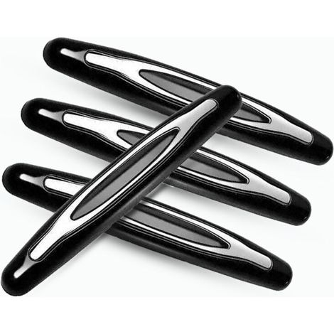 Protecteur de Bord de Porte,4 Pièce Garniture de Protection de Pare Chocs Voiture Bandes Anti Collision pour la Protection de Pare Chocs de Porte Avant et Arrière de Voiture(Noir) (1/4)