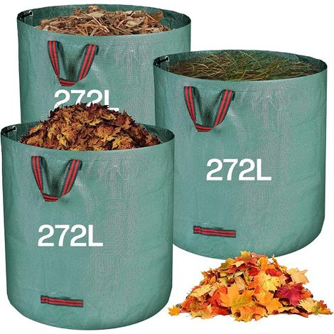 Green Waste Garden Bag, Garden Vegetable Bag with Handles, Foldable and Reusable, Polypropylene (PP) (1/3)