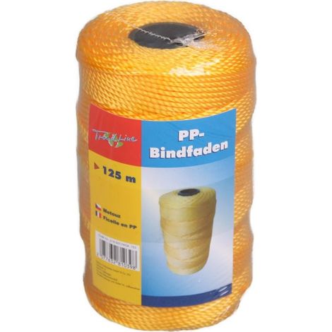 TrendLine Bindfaden Orange 125m Packschnur Verpackungsfaden Garn Polypropylen