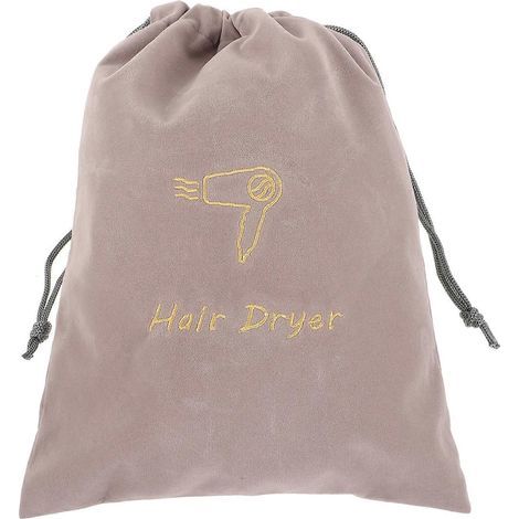Sac pour sèche-cheveux, sac de rangement à cordon, pochette en tissu portable-30.00X23.00X1.00CM (1/3)
