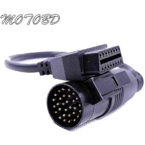 Adaptateur IVECO OBD2 30 broches vers 16 broches avec connecteur femelle, compatible avec le nouveau câble OBD2 16 broches et le connecteur OBDII pour camions IVECO ST1M743 2025 (1/4)