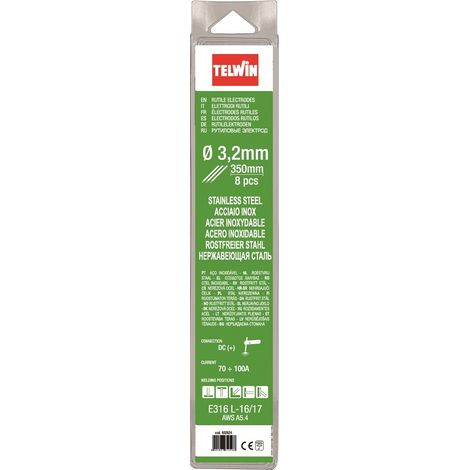 Confezione Di Elettrodi Telwin Inox 3.2 mm 8 pezzi blister 802624 (1/2)