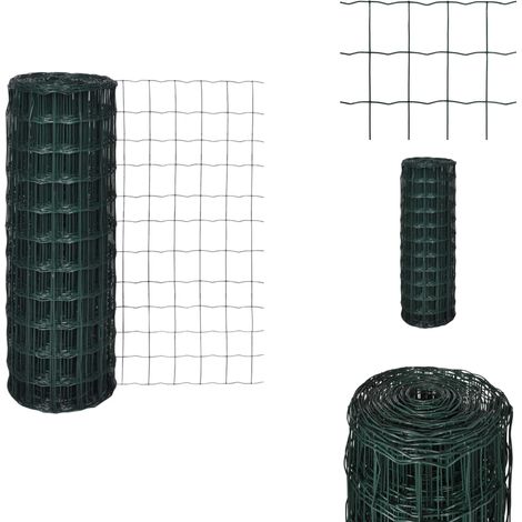 Gartenzaun Maschendraht gitter 25x1,0m Gitterzaun - Gartenzaun - Maschendrahtzaun - Metallzaun - Gartenzäune - Sicherheitszaun (1/4)