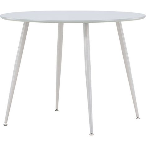 Plaza table de salle à manger Ø100 cm gris. (1/5)