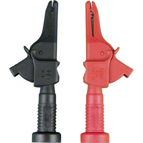 Gossen Metrawatt KY95-3 Kit morsetti a coccodrillo Z110J Presa 4mm CAT III 1000 V Nero, Rosso 1 pz.