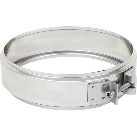 Fascetta bloccaggio doppia parete acciaio inox canna fumaria collare tubature misura Ø 200/250 mm - confezione 1 (1/5)