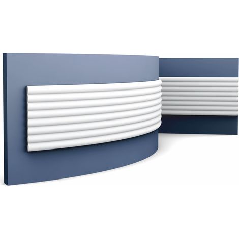 3D Rivestimento murale Orac Decor W110F MODERN HILL pannello parete elemento decorativo  design moderno bianco 2 m