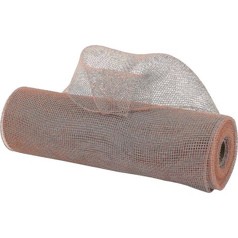 Ruban décoratif en maille or rose de 25 cm (10 pouces) pour sapin de Noël (1/5)