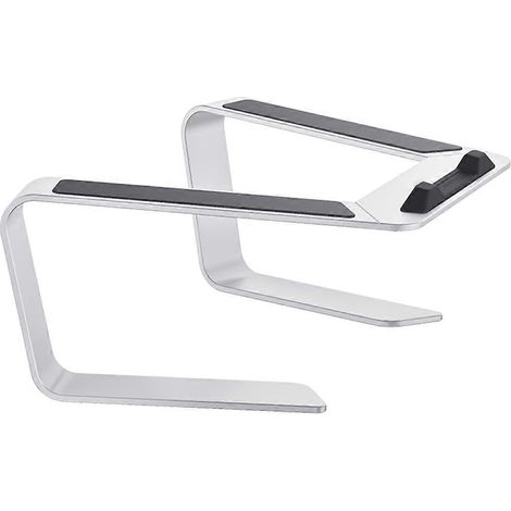 Zusammenklappbarer Laptopständer aus Aluminium, rutschfeste Unterlage mit Wärmeableitung, kompatibel mit Laptops von 10 bis 17 Zoll.