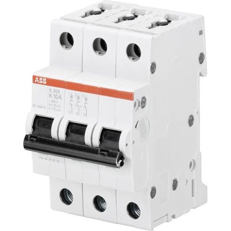 Disjoncteur S203 3P 40A Courbe K Raccordement à vis - 10KA (3Modules) 2CDS253001R0557 ABB 352392