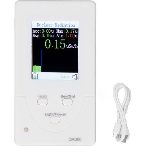 Rilevatore portatile di radiazioni nucleari, caricatore USB, contatore di dosi portatile con batteria. (1/5)