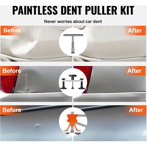 Kit reparation bossages carrosserie auto sans peinture, redresseur pont et levier, enleveur grele, outil dent retrait (1/5)