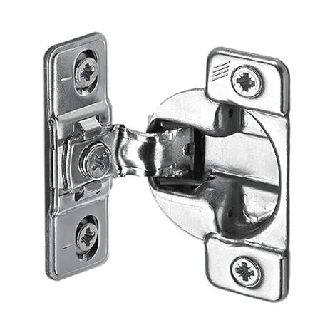 Cerniera per mobili con chiusura automatica – Acciaio nichelato – Diametro alloggiamento 35 mm – Apertura 110° – Profondità 11 mm (1/5)