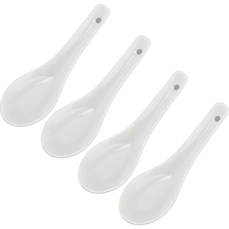 Cuillère en Céramique à Long Manche, Design Élégant et Minimaliste pour Soupes