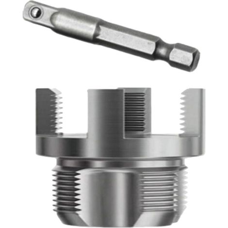 Outil d'ouverture de filetage pour tuyaux d'eau de 1 pouce (DN25), filetage interne et externe, pour perceuse électrique.