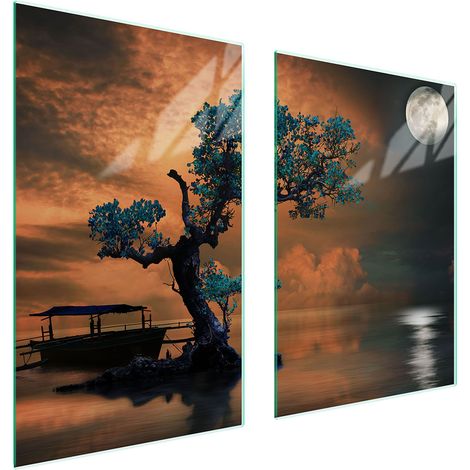 GLASSCHUTZPLATTE FÜR KÜCHE 65x52 TREE (1/5)