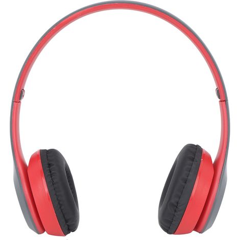 Casque Bluetooth P47 BT à réduction de bruit, pliable et sans fil, idéal pour le sport et la musique (femme/homme, rouge). (1/5)