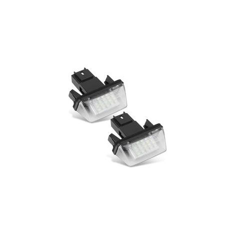 Lntyq 2 pièces Lampe de Plaque d'immatriculation de Voiture Gauche et Droite pour 206 207 406 407 306 308 5008 C3