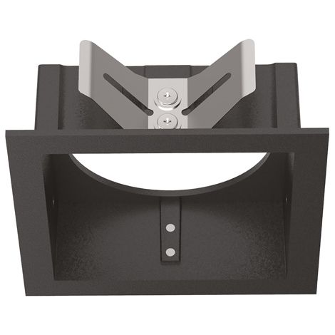 Cornice Quadrata Singola A Incasso Contemporanea Bento Metallo Nero (1/2)