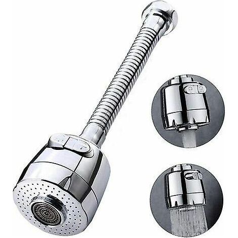 arateur De Robinet Rotatif 360 Degrs Tte De Robinet De Cuisine 2 Modes Rglable Pommeau De Douche Filtre Pulvrisateur Pour Cuisine Salle De Bain ( (1/5)