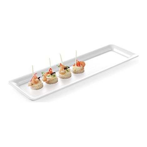 Vassoio da buffet in melamina GN2/4, altezza 20 mm, bianco - Hendi 566053 (1/2)