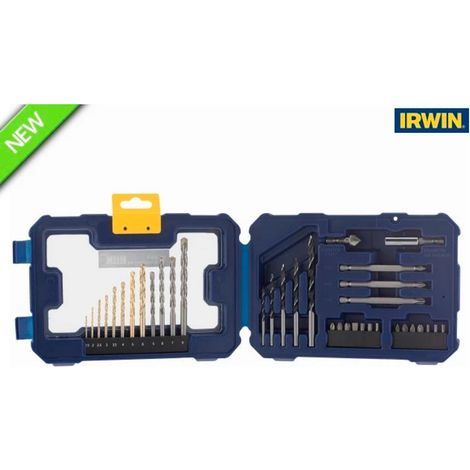 Irwin IW6062523 36-Piece Drill and Screwdriver Bit Set with Compact Carry Case (1/2)