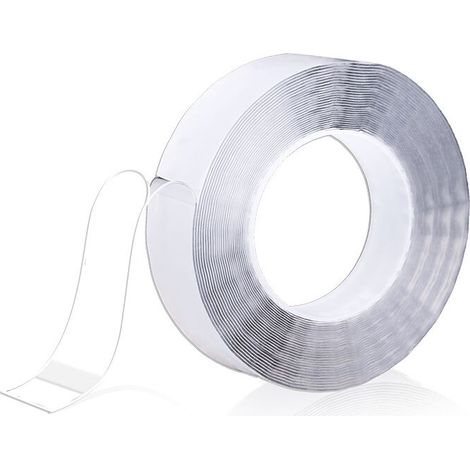 VURAHOME - 5m nano ruban adhésif double face salle de bain cuisine robinet gel autocollant non marquant ruban étanche (1/5)