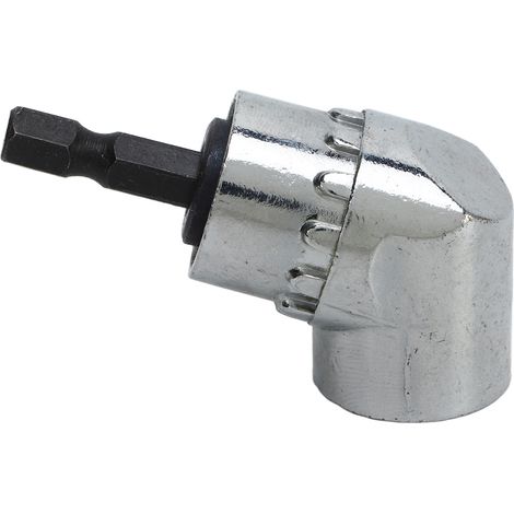 Embout de tournevis coudé 105° pour perceuse visseuse accessoire rallonge hex 1/4in carbure (1/5)