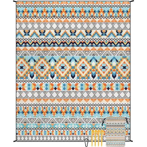 Tapis De Plage - Microfibre - 220 x 180 Cm - Séchage Rapide - Résistant À L'Humidité - 1 Pièce (1/4)