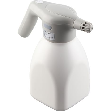 Elektrische Pflanzenspritze, automatische Gießkanne für den Hausgebrauch, wiederaufladbarer Gartensprüher, 1,5-Liter-Weißflasche. (1/5)