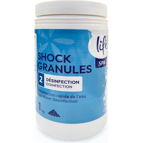 Chlore Stabilisé en Granulés Dissolution Rapide 1kg - LIFE - LIF-500-0004 (1/3)