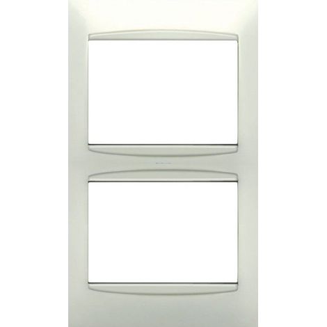 Vertikaler 2-Element WHITE Rahmen mit BJC Coral Zierleiste 21312