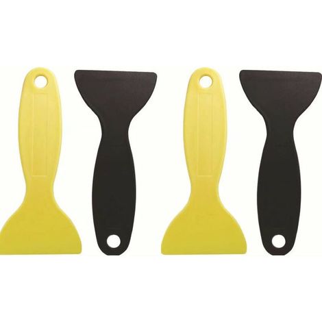4 pièces Couteau plastique Mutique Couteau flexible Couleur Schaber Outil d'installation Schaber pour petit grattoir en plastique (4 pièces) pour élimination de la résine de pression 3D du ne (1/4)