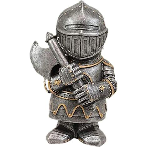 Statue de jardin chevalier nain garde armure miniature sculptures chevaliers décoration maison extérieur