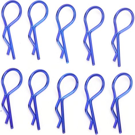 Pinces De Carrosserie Métalliques Pour Voiture RC - Clips En Forme De R 13Mm - Pour Modèles 1/5 1/6 1/8 1/10 - Lot De 10 Pièces (1/5)