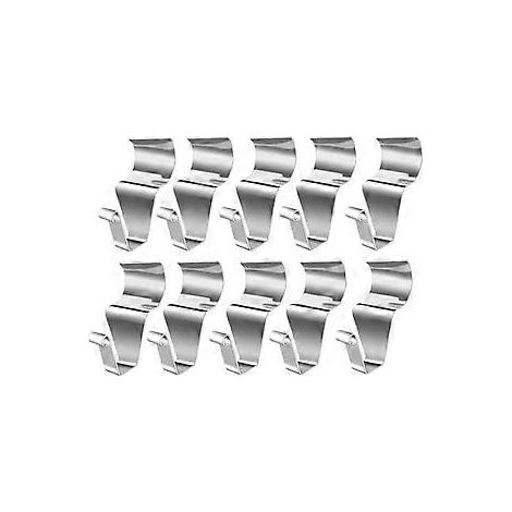 Lot de 10 crochets pour bardage, crochets de fixation extérieure, clips de fixation pour bardage vinyle sans perçage, pour suspendre des décorations, B (1/5)