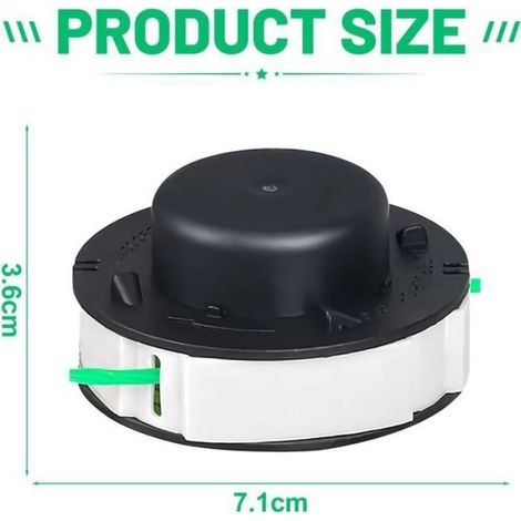 Lot de 3 têtes de fil pour débroussailleuse Stihl Fsa 56. pour Stihl Fsa 56. bobine de fil Stihl compatible avec Stihl Autocut 2-2. (1/4)