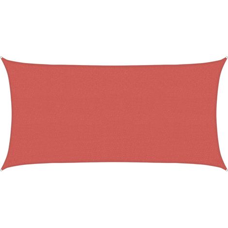 Sunshade Sail 2 x 6 m HDPE Rectangular Terracotta vidaXL
